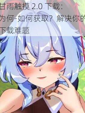 甘雨触摸 2.0 下载:为何-如何获取?解决你的下载难题