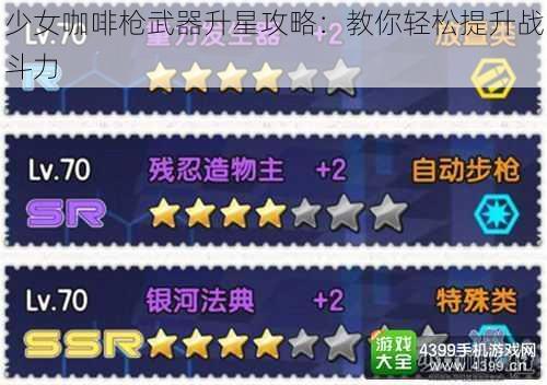 少女咖啡枪武器升星攻略:教你轻松提升战斗力